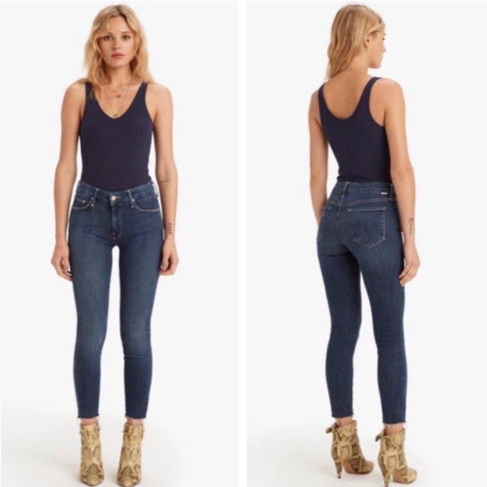 MOTHER Denim The Looker Ankle Fray in Girl Crush Women's size 24